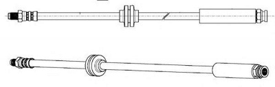 CEF 512712 -  Тормозной шланг