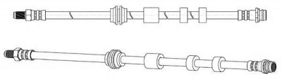 CEF 512749 -  Тормозной шланг