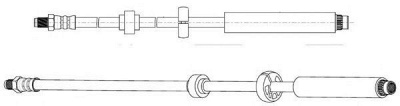 CEF 512780 -  Тормозной шланг