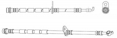 CEF 512959 -  Тормозной шланг
