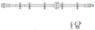 CEF 516938 -  Тормозной шланг