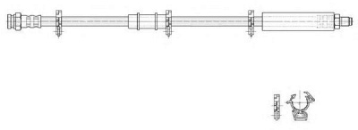 CEF 516975 -  Тормозной шланг