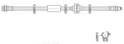 CEF 517072 -  Тормозной шланг