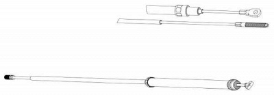 CEF bw02122 -  Трос, стояночная тормозная система