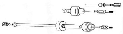 CEF ct01126 -  Трос, управление сцеплением
