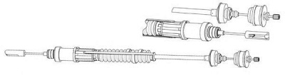 CEF ct01156 -  Трос, управление сцеплением
