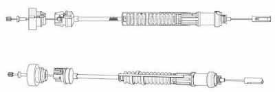 CEF ct01158 -  Трос, управление сцеплением