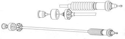 CEF ct01159 -  Трос, управление сцеплением