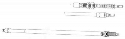 CEF ct02137 -  Трос, стояночная тормозная система