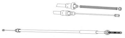 CEF ct02142 -  Трос, стояночная тормозная система