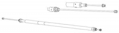 CEF ct02162 -  Трос, стояночная тормозная система