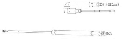 CEF ct02168 -  Трос, стояночная тормозная система