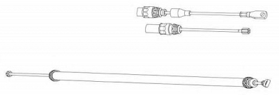 CEF dm02152 -  Трос, стояночная тормозная система