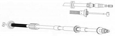 CEF fa02259 -  Трос, стояночная тормозная система