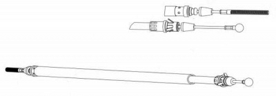CEF fa02260 -  Трос, стояночная тормозная система