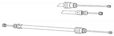 CEF fa02295 -  Трос, стояночная тормозная система