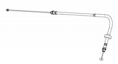CEF fo02222 -  Трос, стояночная тормозная система