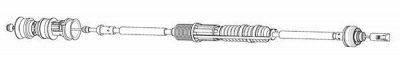 CEF pu01139 -  Трос, управление сцеплением