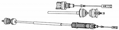 CEF pu01142 -  Трос, управление сцеплением