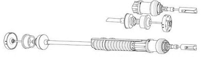 CEF pu01164 -  Трос, управление сцеплением