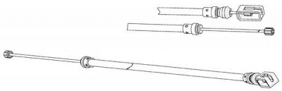 CEF pu02157 -  Трос, стояночная тормозная система