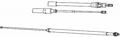 CEF pu02212 -  Трос, стояночная тормозная система