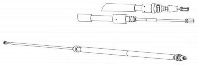 CEF pu02222 -  Трос, стояночная тормозная система