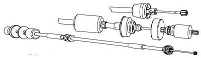 CEF rt01191 -  Трос, управление сцеплением