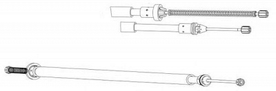 CEF rt02263 -  Трос, стояночная тормозная система