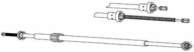 CEF rt02284 -  Трос, стояночная тормозная система