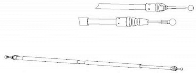 CEF rt02292 -  Трос, стояночная тормозная система