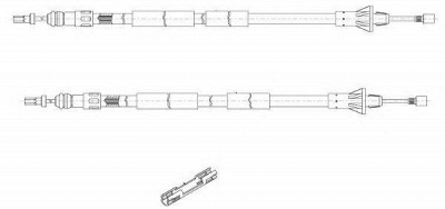 CEF rt15109 -  Трос, стояночная тормозная система