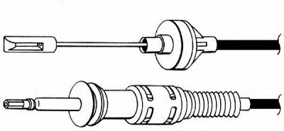 CEF vw01158 -  Трос, управление сцеплением