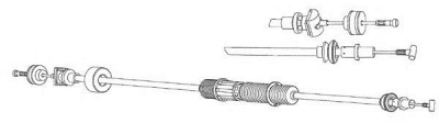 CEF vw01171 -  Трос, управление сцеплением
