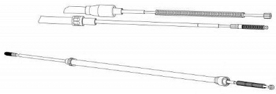 CEF vw02172 -  Трос, стояночная тормозная система