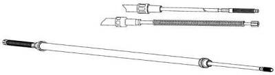 CEF vw02181 -  Трос, стояночная тормозная система