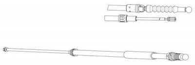 CEF vw02199 -  Трос, стояночная тормозная система