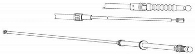 CEF vw02202 -  Трос, стояночная тормозная система