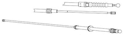 CEF vw02203 -  Трос, стояночная тормозная система