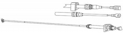 CEF vw02205 -  Трос, стояночная тормозная система