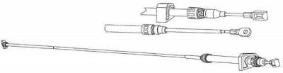 CEF vw02206 -  Трос, стояночная тормозная система