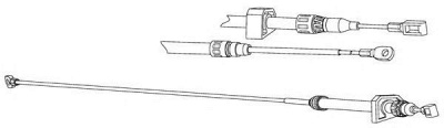 CEF vw02207 -  Трос, стояночная тормозная система