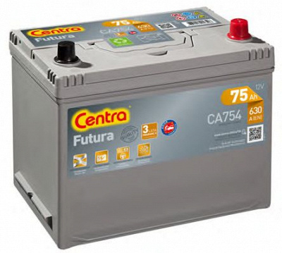 CENTRA ca754 -  Батарея аккумуляторная, 12В 75А/ч