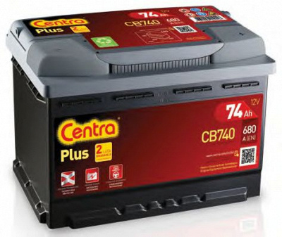 CENTRA cb740 -  Батарея аккумуляторная, 12В 74А/ч