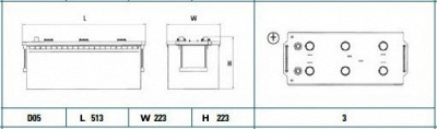 CENTRA cg1703 -  Стартерная аккумуляторная батарея