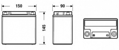CENTRA ck131 -  Батарея аккумуляторная, 12в 13а/ч