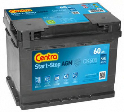 CENTRA ck600 -  Батарея аккумуляторная, 12В 60А/ч