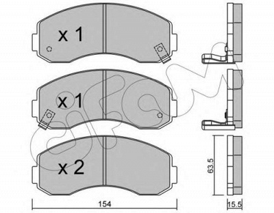 CIFAM 8223770 -  Комплект тормозных колодок, дисковый тормоз