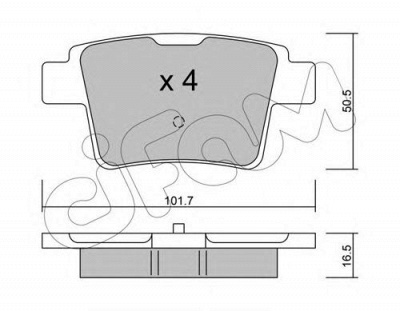CIFAM 8226770 -  Комплект тормозных колодок, дисковый тормоз
