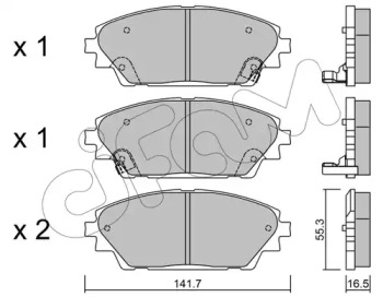 CIFAM 8229920 -  Комплект тормозных колодок, дисковый тормоз
